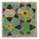 Travertine coaster 3,94x3,94" - Vintage Look - Model 25