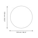 Bedcover - decorative cloth - round tablecoth - Mandala - Pattern 02 - 52in
