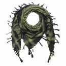 Kufiya - black - green-olive green - Shemagh - Arafat scarf