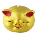 Spardose - Glücksschwein klein - gold - Schwein