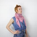 Baumwolltuch - Indisches Muster 1 - rosa - quadratisches Tuch