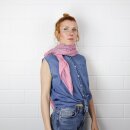 Baumwolltuch - Indisches Muster 1 - rosa - quadratisches Tuch