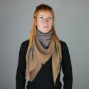 Cotton scarf - Indian pattern 1 - brown - squared kerchief