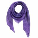 Cotton scarf - Indian pattern 1 - purple Lurex silver -...