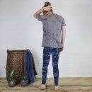 Leggings - Batik - Bamboo - blau - braun