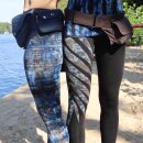 Leggings - Batik - Bamboo - blau - braun