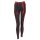 Leggings - Batik - Bamboo - schwarz - rot-kirschrot