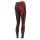 Leggings - Batik - Bamboo - schwarz - rot-kirschrot