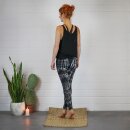 Leggings - Batik - Bamboo - black - white