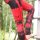 Leggings - Batik - Birch - schwarz - rot-kirschrot