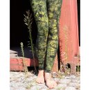 Leggings - Batik - Landscape - black - yellow green