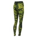 Leggings - Batik - Landscape - black - yellow green