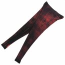 Leggings - Batik - Reptile - schwarz - rot-burgund
