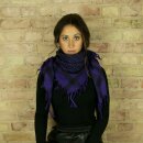 Kufiya - purple-dark purple - black - Shemagh - Arafat scarf