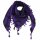 Kufiya - purple-dark purple - black - Shemagh - Arafat scarf