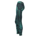 Leggings - Batik - Sun - schwarz - grün-blau