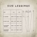 Leggings - Batik - Leaf - schwarz - bunt
