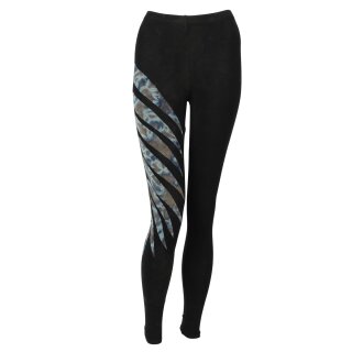Leggings - Batik - Leaf - black - blue - brown