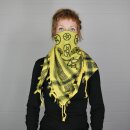 Kufiya - Pentagram yellow - black - Shemagh - Arafat scarf