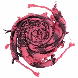 Palituch - Pentagramm rosa - schwarz - Kufiya PLO Tuch