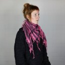 Kufiya - Pentagram pink - black - Shemagh - Arafat scarf