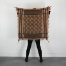 Kufiya - Pentagram brown - black - Shemagh - Arafat scarf