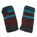 Gauntlets - Gloves - Wool - red-blue