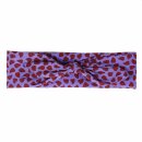 Bandana Scarf - Hearts purple - red - squared neckerchief