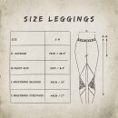 Leggings - 3/4 Capri mit Spitze - petrol - one size - Jersey