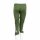 Leggings - 3/4 Capri mit Spitze - grün-oliv - one size - Jersey