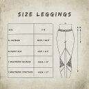 Leggings - 3/4 Capri mit Spitze - lila - one size - Jersey