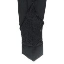 Leggings - 3/4 Capri mit Spitze - schwarz - one size - Jersey