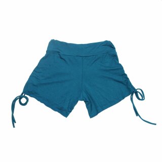 Shorts mit Raffung - Hotpants - Pantys - petrol - one size - Jersey