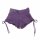 Gathered shorts - hot pants - panties - purple - one size - jersey
