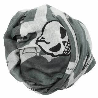 Baumwolltuch - Kieztuch Friedrichshain schwarz - weiß - grau - quadratisches Tuch