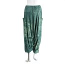 Pluderhose - Pumphose - Haremshose - Aladinhose - grün-mintgrün - Baumwolljersey