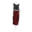 Pluderhose - Pumphose - Haremshose - Aladinhose - rot-bordeaux - Baumwolljersey