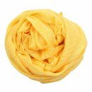 Baumwolltuch - gelb Lurex silber - quadratisches Tuch