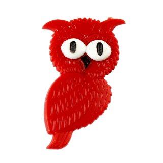 Pin - Owl - red - Badge