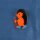 Pin - Urchin - orange - Badge