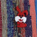 Pin - Bunny - red - Badge