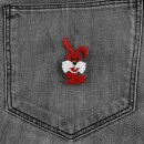 Pin - Bunny - red - Badge