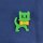 Pin - Cat - green-yellow
