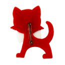 Pin - Cat - red-white - Badge
