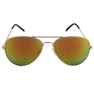 Aviator Sunglasses - L - yellow mirrored
