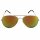 Aviator Sunglasses - L - yellow mirrored