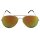 Aviator Sunglasses - L - yellow mirrored