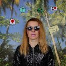Freak Scene Sunglasses - M - Lettering black-silver