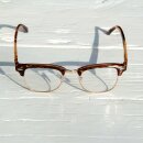 Freak Scene 60er Nerdbrille - M - braun klar