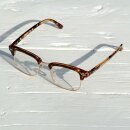 Freak Scene 60er Nerdbrille - M - braun klar